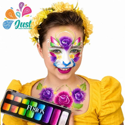 Fusion Palette - Fusion Thin Strokes | Rainbow Rush Face Paint Palette