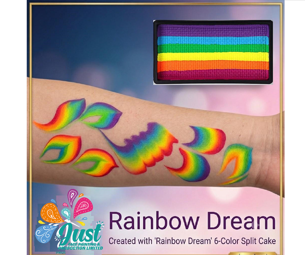 Unicorn Split Cake 30g - Аквагрим Unicorn Face Painting Real Rainbow Dream