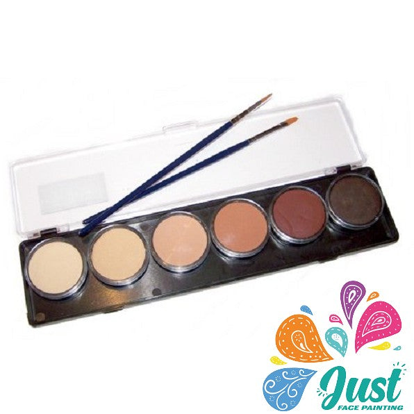 TAG Body Art - FACE AND BODY PAINT PALETTE 6 X 10G - SKIN COLOUR