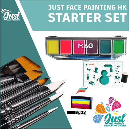 Just Face Paint - Starter Set (MAG Palette) - UV effect