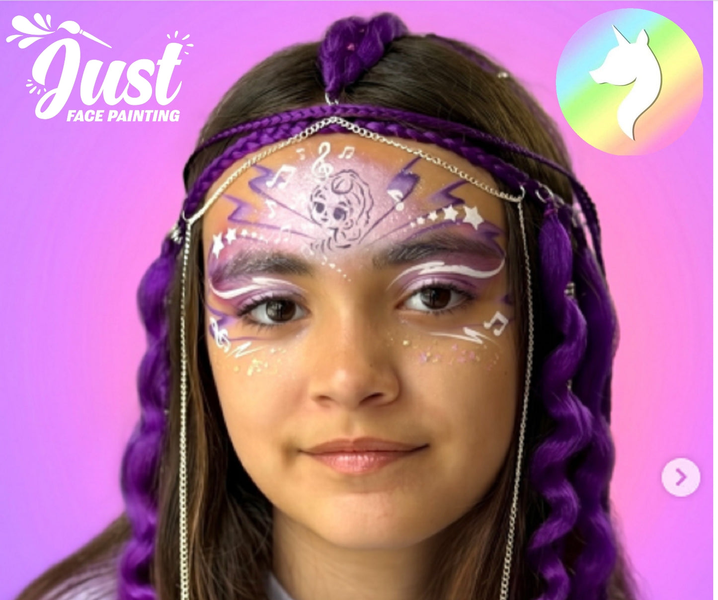 Unicorn Split Cake 30g - Аквагрим Unicorn Face Painting Moonlight