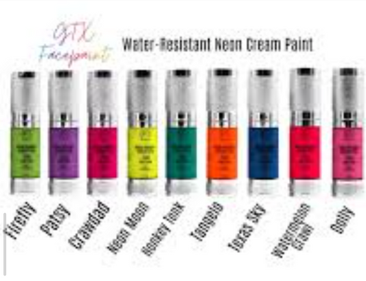 GTX Water-Resistant Cream KITS 9 nos (REG + NEON) (UV effect)