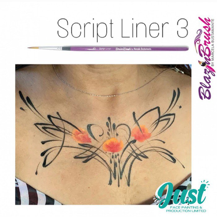Blazin Brush - Script Liner 3