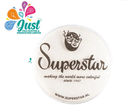 Superstar - Aqua Face- and Bodypaint 16G/45G - Silver White w/ Glitter (shimmer)