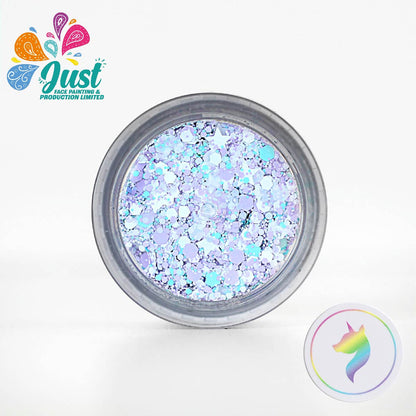 Unicorn Glitter - Cream or Gel -Glitter Unicorn - Snow Flower
