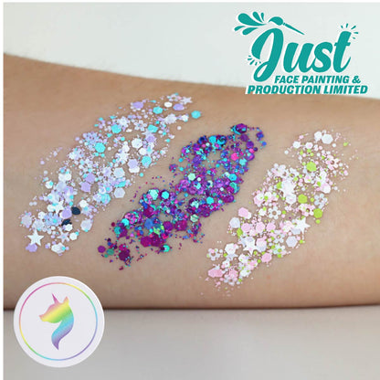 Unicorn Glitter - Cream or Gel -Glitter Unicorn - Snow Flower