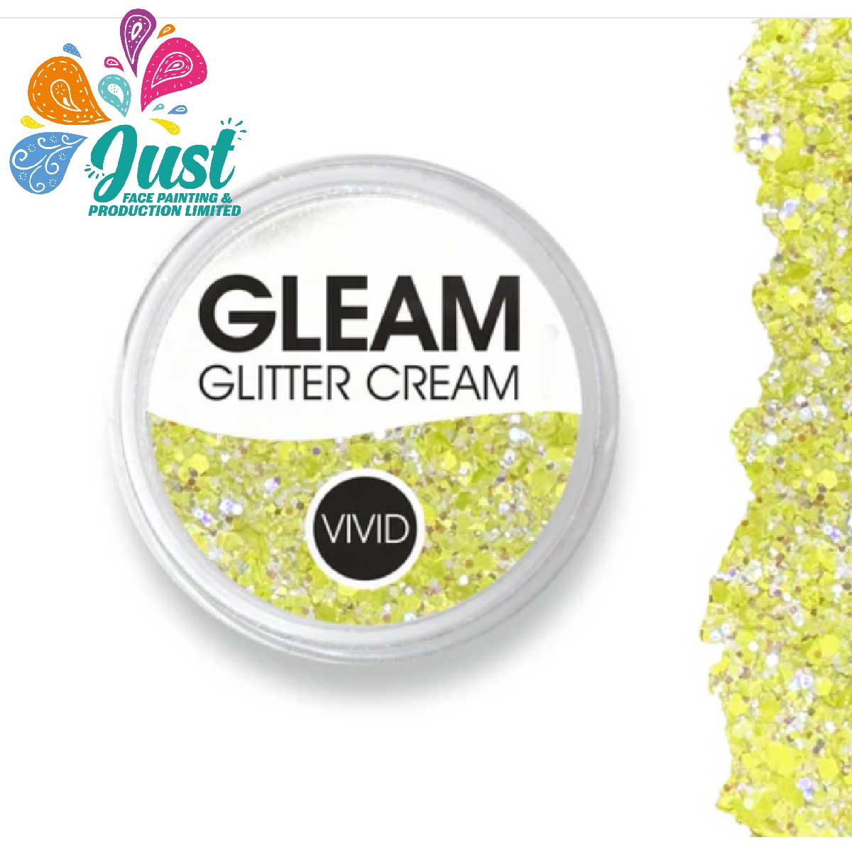 Vivid Glitter Glitter Cream - Sunbeam - Gleam Chunky Glitter Cream (10g)