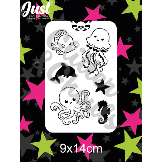 Glitter & Ghouls Stencils - Under the sea