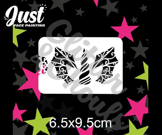 Glitter & Ghouls Stencils - Unicorn Halloween