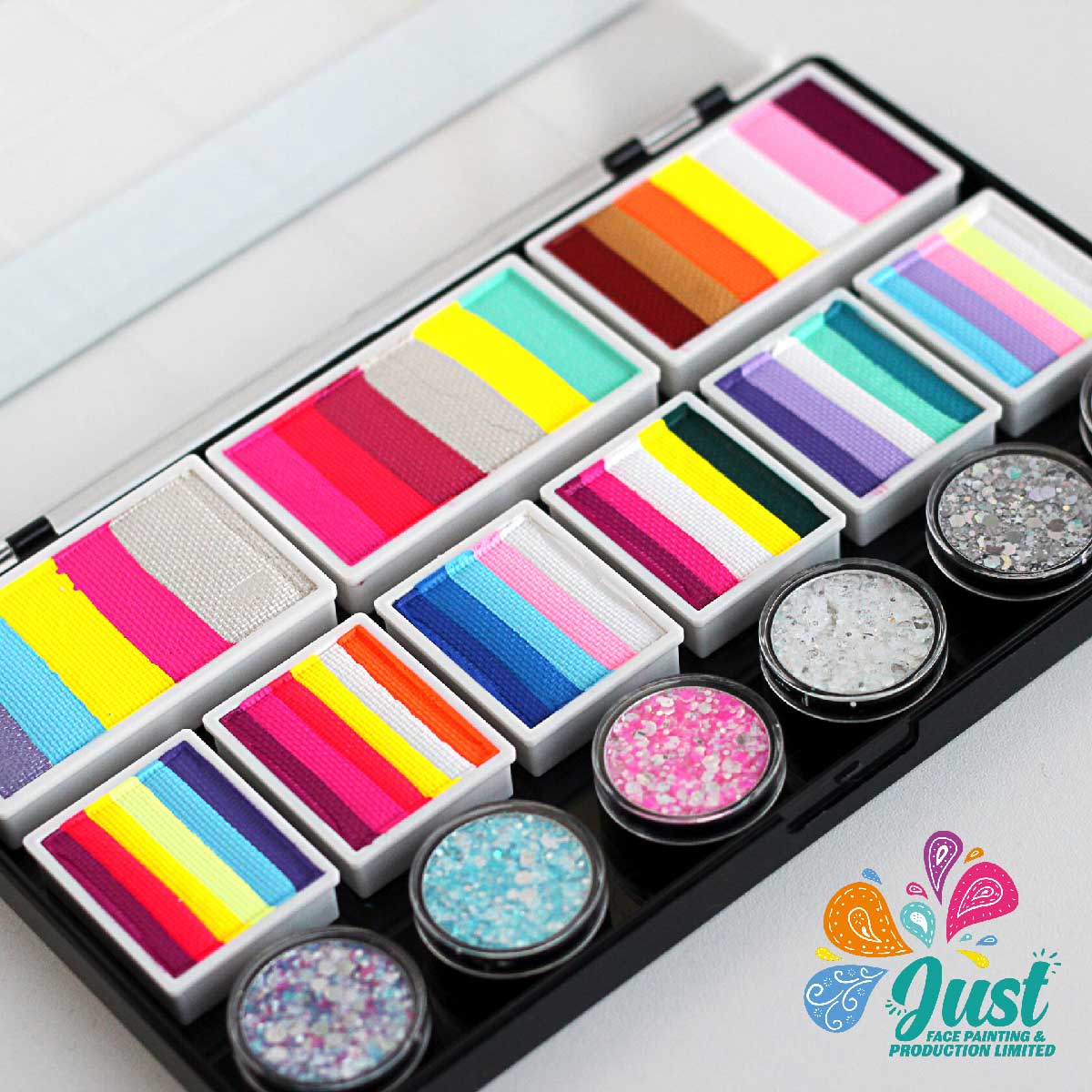 Unicorn  Sponge Rainbow Cake Palette - Аквагрим Unicorn Face Painting - "Unicorn Light Magic Palette"