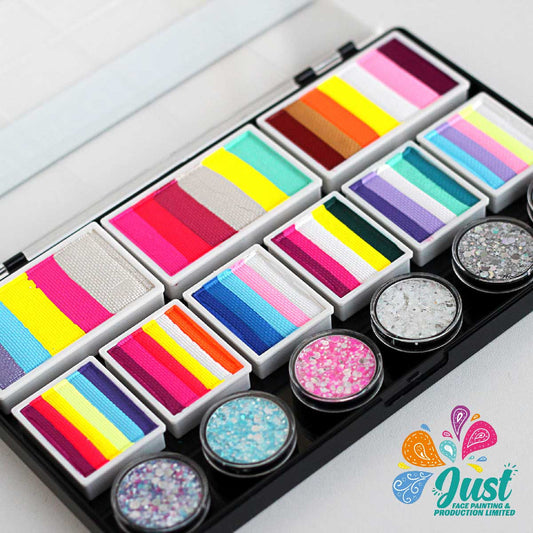 Unicorn  Sponge Rainbow Cake Palette - Аквагрим Unicorn Face Painting - "Unicorn Light Magic Palette"