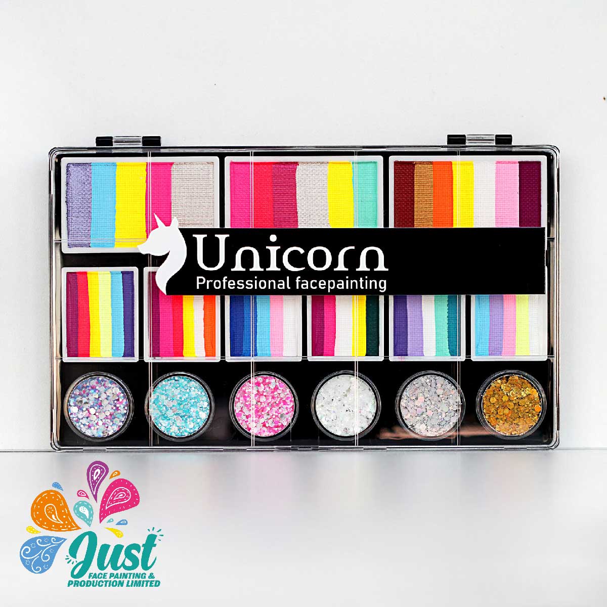 Unicorn  Sponge Rainbow Cake Palette - Аквагрим Unicorn Face Painting - "Unicorn Light Magic Palette"