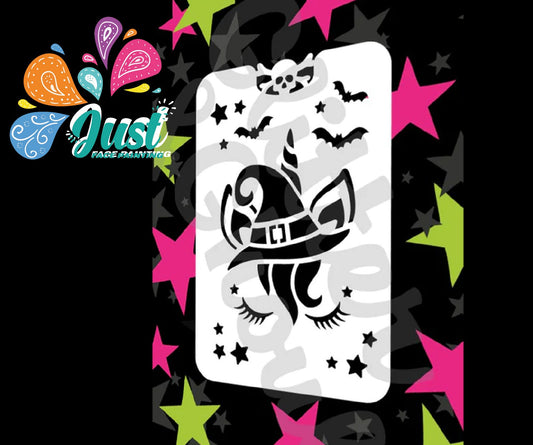 Glitter & Ghouls Stencils - Unicorn Witch