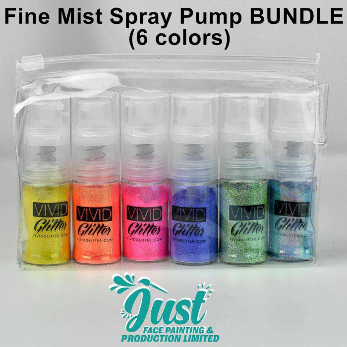 Vivid Gleam Fine Glitter - Fine Mist Glitter Spray Pump 14ml (1pc / 6 pcs set)