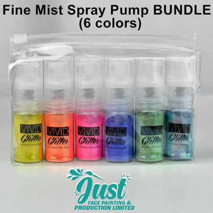 Vivid Gleam Fine Glitter - Fine Mist Glitter Spray Pump 14ml (1pc / 6 pcs set)