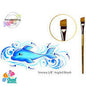 Face Painting Hub Brushes - Verona Angled Brushes Collection - Verona Angled Set of 4
