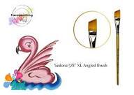 Face Painting Hub Brushes - Verona Angled Brushes Collection - Verona Angled Set of 4