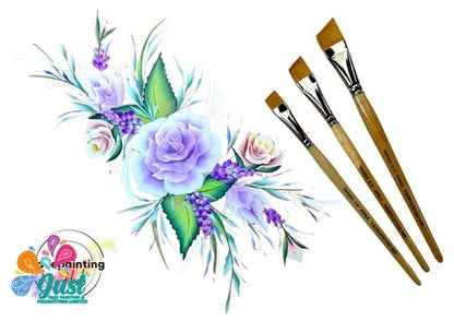 Face Painting Hub Brushes - Verona Angled Brushes Collection - Verona Angled Set of 4