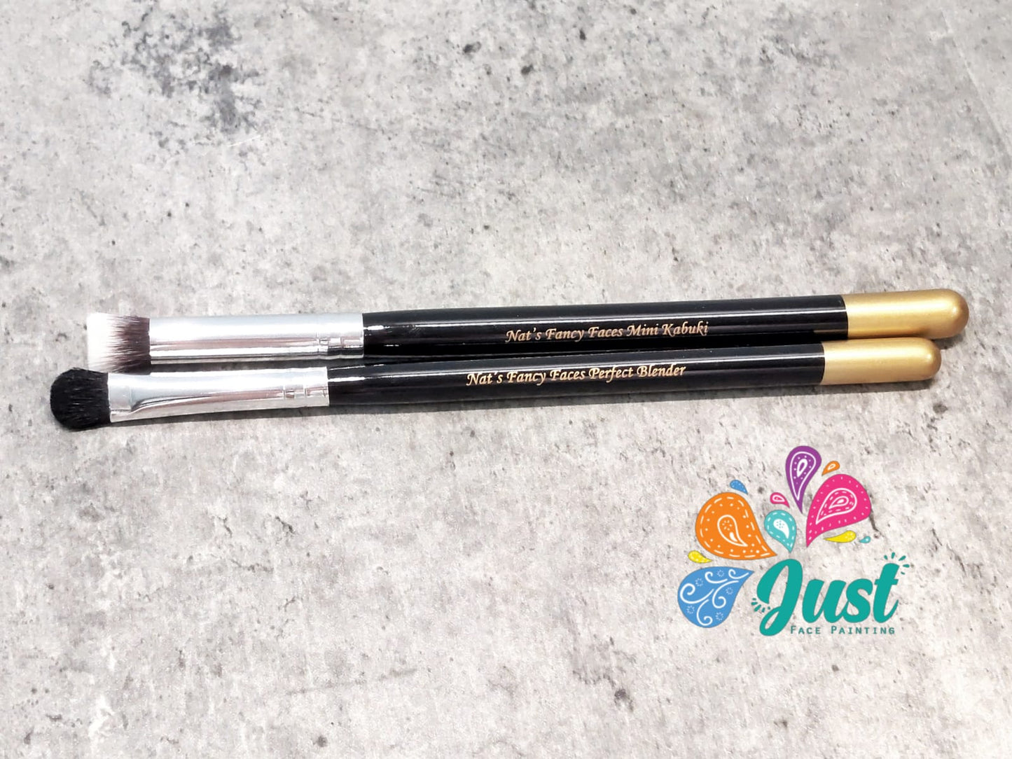 Fusion brush - Nat's Gold Edition - Face Painting Mini Kabuki & Perfect Blender Set