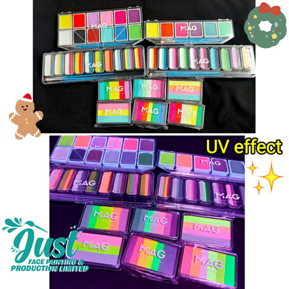 MAG Face Painting - Aquagrim MAG Palette - set of art-cakes Base 10 pcs x 12 gr
