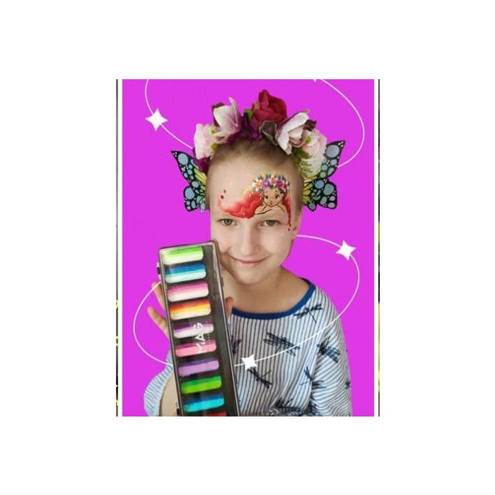 MAG Face Painting - Aquagrim MAG Palette - set of art-cakes stroke 10 pcs x 12 gr