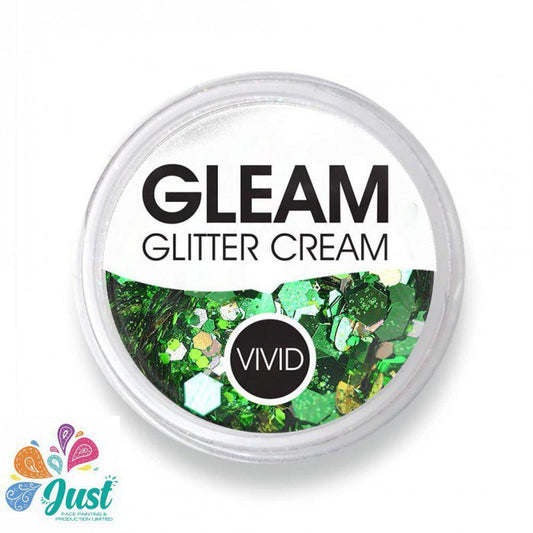 Vivid Glitter Glitter Cream - Evergreen - Gleam Chunky Glitter Cream (10g)