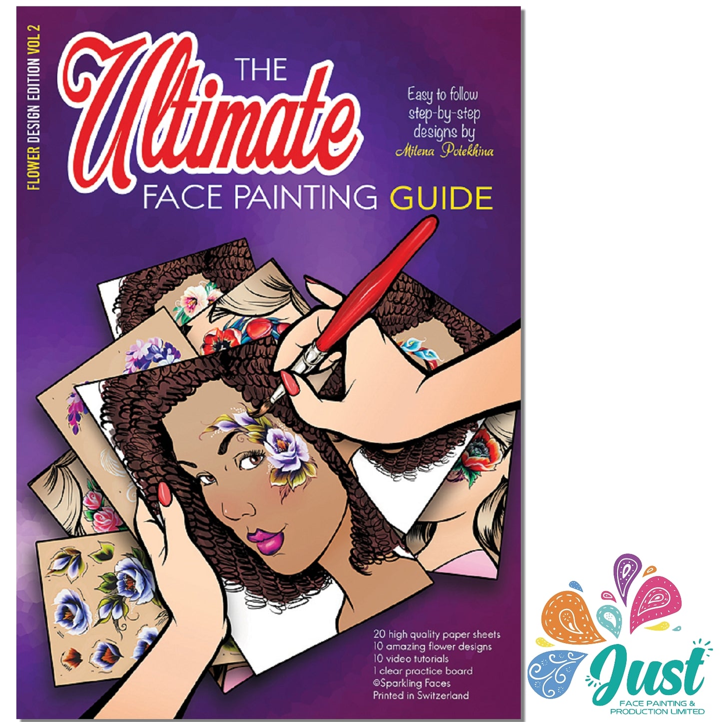 Sparkling Faces - The ultimate face painting guide - Flower Vol. 2 by Milean Potekhina (1 NO)