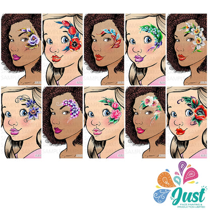 Sparkling Faces - The ultimate face painting guide - Flower Vol. 2 by Milean Potekhina (1 NO)