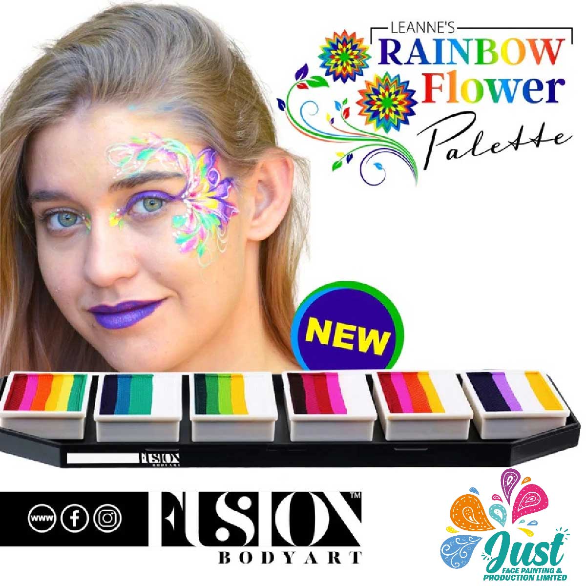 Fusion Spectrum Palette - Leanne's Rainbow Flower Palette