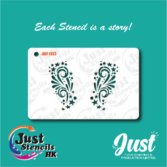 Just Stencils - C013 Christmas lineworks