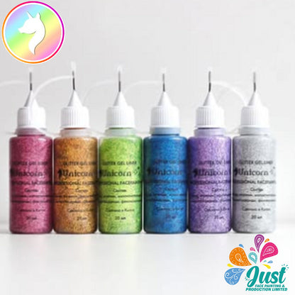 Unicorn Glitter - Gel Glitter Liner Unicorn - Gold & Silver