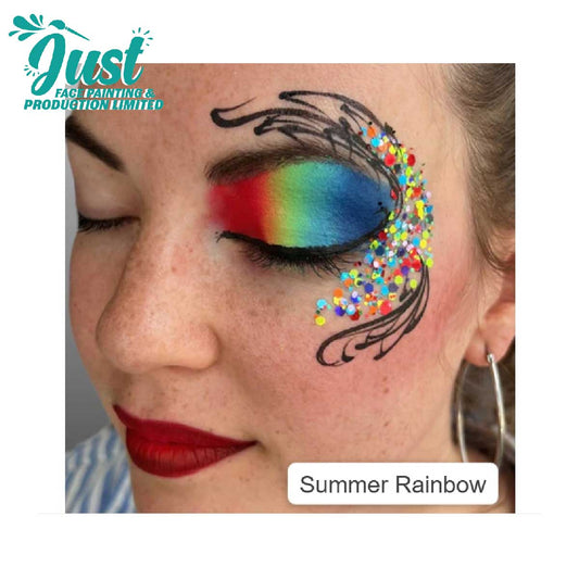 Vivid Glitter Glitter Cream - Summer Rainbow - Gleam Chunky Glitter Cream (10g )