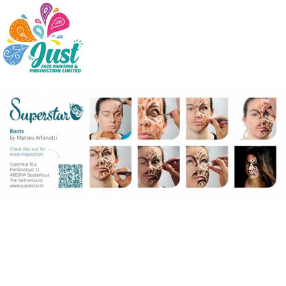 Superstar - Aqua Face- and Bodypaint palette 12 colours SKIN TONE