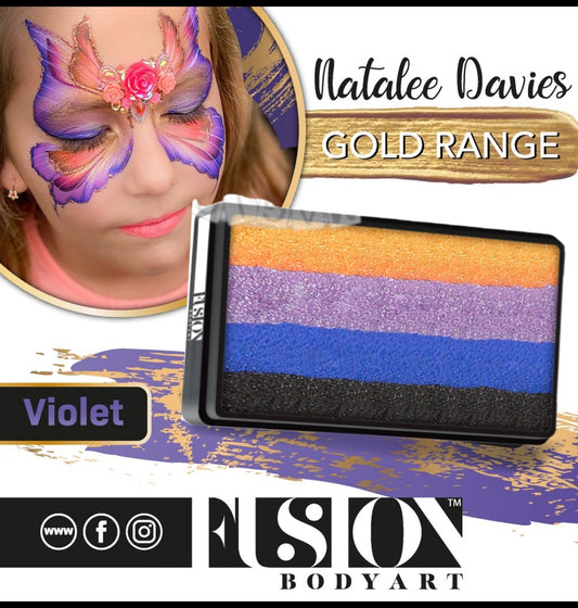 Fusion Split Cake - Natalee Davies Gold Range - Violet