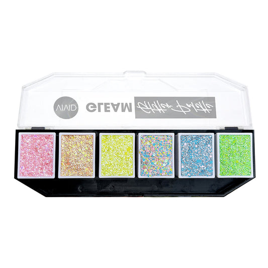 Vivid Gleam Glitter Cream Palette - Pastel Glow (6 colours)