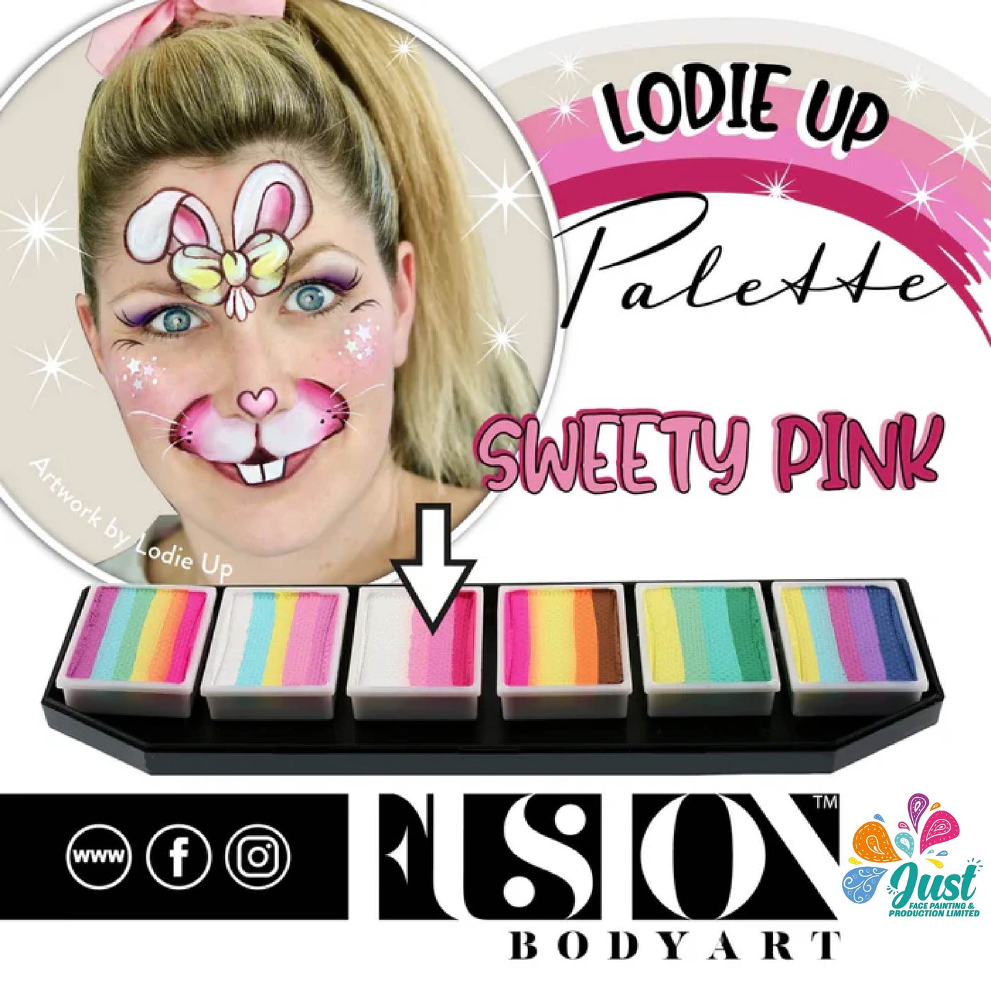 Fusion Rainbow Cake - LODIE UP Sweety Pink (For Rose and Flower)