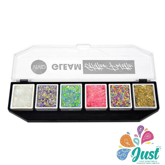 Vivid Gleam Glitter Cream Palette - VIVID Dream (6 colours)